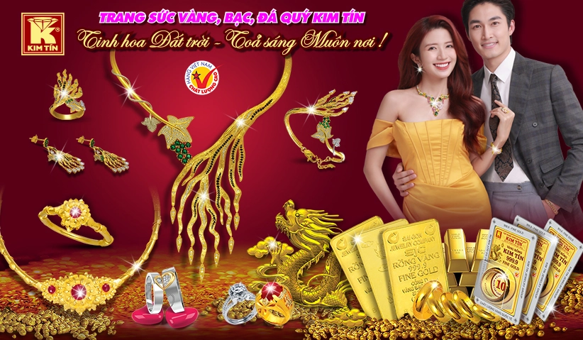 TRANG SỨC VÀNG, BẠC, ĐÁ QUÝ KIM TÍN  Tinh hoa Đất trời - Tỏa sáng Muôn nơi !